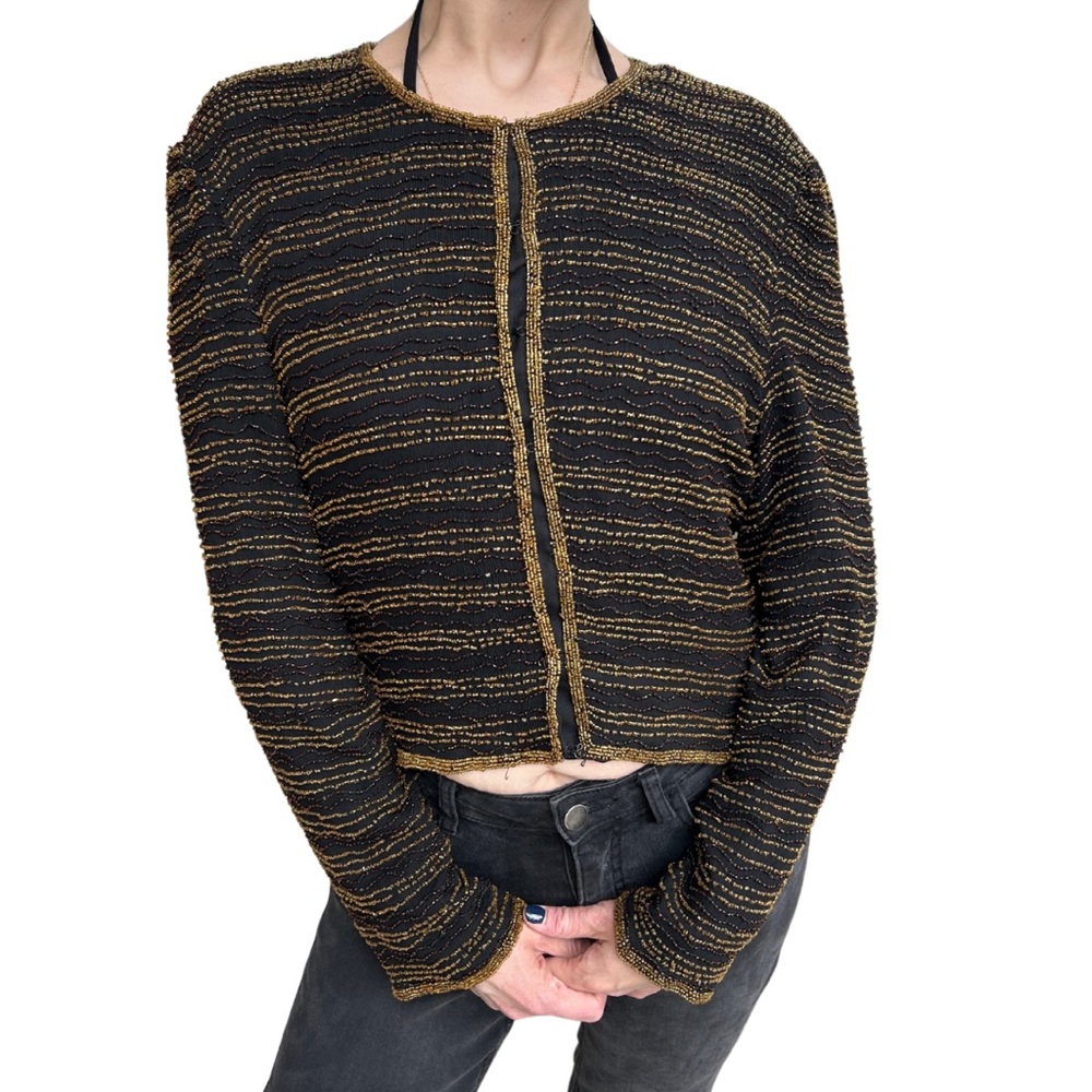 Vintage Silk Beaded Jacket